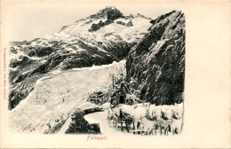Delcampe - Furkapost - Präge-Reliefkarte * 1903 - Obergoms
