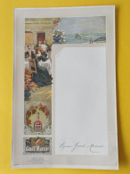 Delcampe - Ancien Grand Menu Liqueur Grand Marnier Illustré En Couleur : Vue Biarritz (30,7 X 20 Cm ) - Menus