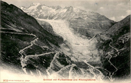 Delcampe - Grimsel Mit Furkastrasse Und Rhonegletscher (802) * 1903 - Obergoms