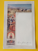 Delcampe - Ancien Grand Menu Liqueur Grand Marnier Illustré En Couleur : Vue Propriété Marnier - Lapostolle, Nice  (30,7 X 20 Cm ) - Menus