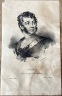 Delcampe - Gravure - LAFON - Artiste Sociétaire Du Théâtre Français - XIXe - BLAISOT - Documents Historiques