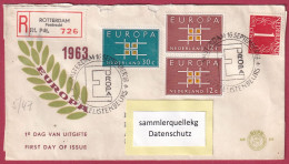 Delcampe - Niederlande MNr. 896 - 807 Ersttagsbrief 16. Septemer 1963, Europa (B Nr. 933) - FDC