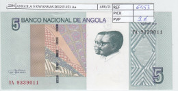 Delcampe - CRJ2284 BILLETE ANGOLA 5 KWANSAS 2012 P-151 SERIE YA SIN CIRCULAR - Angola