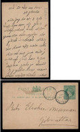 Delcampe - 1890 Gibraltar PC Sent To Rabbi ELIAHU MAMAN - Jewish Judaica Juif Old Hebrew - Gibraltar