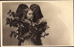 Delcampe - Photo CPA Frankreich, Elsässerin, Frauen In Tracht, Zweige - Kostums