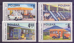 Delcampe - Poland 1979 Mi 2651-2654 Fi 2503-2506 MNH (ZE4 PLD2651-2654) - Autos