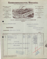 Delcampe - FACTURE - ETS ROUZEE - MANUFACTURE OBJETS METALLIQUES APPAREILS DE CHAUFFAGE BIDON ARTICLES DE MENAGE - PARIS XI° - 1900 – 1949