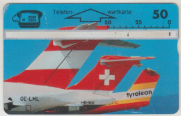 Delcampe - AUSTRIA - AUA-Tyrolean - 50E(Airplanes) , P500M, Tirage 1.275, 03/95 - Oesterreich