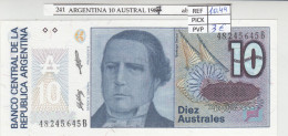 Delcampe - CRJ0241 BILLETE ARGENTINA 10 AUSTRAL 1987 P-325b - Argentine