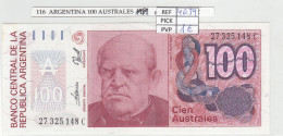 Delcampe - CRJ0116 BILLETE ARGENTINA 100 AUSTRALES 1989 P-327c - Argentine