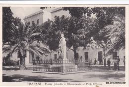Delcampe - # TRAPANI: PIAZZA JOLANDA E MONUMENTO AL Prof. D'URSO - Trapani
