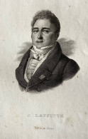 Delcampe - Gravure - J. LAFFITTE - Banquier & Président Du Conseil - XIXe - BLAISOT - Documents Historiques