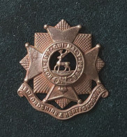 Delcampe - Insigne De Casquette Du Régiment Bedfordshire Et Hertfordshire - 1914-18
