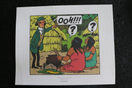 Delcampe - Ex-Libris-Tintin - Trois Dessins De Hergé- Extrait De Tintin Et Les Picaros - Planche 3 Strip / 1-2-3 - Dim:240x193mm - Ilustradores G - I