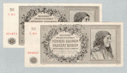 Delcampe - Bohemia Y Moravia 50 Koruns 1944, P10s, UNC, SPECIMEN. - Collections & Lots