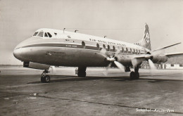 Delcampe - Vintage Rppc KLM K.L.M Royal Dutch Airlines Vickers Viscount @ Schiphol Airport - 1919-1938: Fra Le Due Guerre