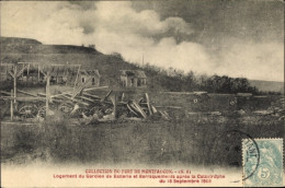 Delcampe - CPA Montfaucon Aisne, Collection Du Fort De Montfaucon Aprés La Catastrophe, La Grande Guerre - Andere & Zonder Classificatie
