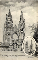 Delcampe - CPA Soissons Aisne, Les Tours De St.-Jean-des-Vignes, Avant Et Après La Grande Guerre - Andere & Zonder Classificatie
