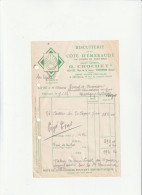 Delcampe - 94-O.Crochet...Biscuiterie De La Côte D'Emeraude.Vincennes....Val De Marne...1937 - Alimentare