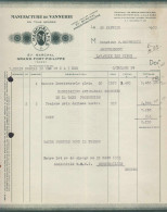 Delcampe - FACTURE - MANUFACTURE DE VANNERIE - L. MARECHAL & FILS - GRAND FORT PHILIPPE  59 NORS - 1900 – 1949