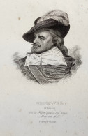 Delcampe - Gravure - Olivier CROMWEL - Militaire & Homme D’Etat - XIXe - BLAISOT - Documents Historiques