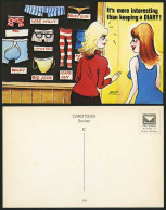 Delcampe - Comic Old Postcard Men's Underpants - More Interesting - Cómics
