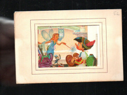 Delcampe - Cpsm Carte 2 Volets Fée Et Pinocchio , Plastique Et Papier - Sonstige & Ohne Zuordnung