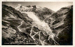 Delcampe - Gletsch - Grimsel Und Furkastrasse Mit Rhonegletscher (5313) * 6. 7. 1929 - Obergoms