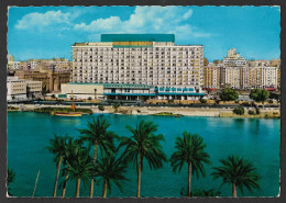 Delcampe - Egypt - Cairo - Nile Hilton Hotel View From The Nile - 1977 - Posted - Caïro