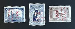 Delcampe - Turkey 1 Pia 5 Pia 10 Pia 1923 Overprinted "Smyrna Science Congress" MNT - Nuovi