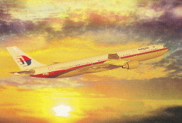 Delcampe - Pc Malaysia Airlines Airbus A-330 Aircraft - 1919-1938: Fra Le Due Guerre