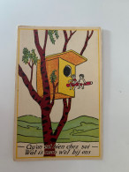 Delcampe - P13-, Illustrateur, Humour Qu On Bien Chez Soi, Enfant, Dans Une Cabane Dans Les Arbres - 1900-1949
