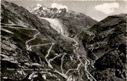 Delcampe - Grimsel Und Furkastrasse Mit Rhonegletscher (1835 W) - Obergoms
