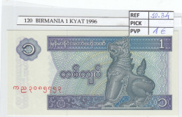 Delcampe - CRJ0120 BILLETE BIRMANIA 1 KYAT 1996 P-69 - Myanmar