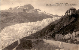Delcampe - Route De La Furka - Hotel Belvedere Et Glacier Du Rhone (6419) - Obergoms