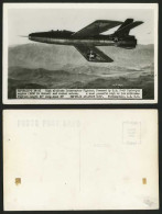 Delcampe - INTERCEPTOR FIGHTER XF-91 US AIR FORCE Old RP Postcard - Altri & Non Classificati
