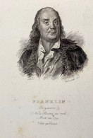 Delcampe - Gravure - Benjamin FRANKLIN - Père Fondateur Des États Unis  - XIXe - BLAISOT - Documents Historiques