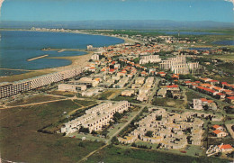 Delcampe - 30 LE GRAU DU ROI VUE AERIENNE DE LA RIVE GAUCHE LA GRANDE MOTTE - Le Grau-du-Roi