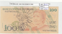 Delcampe - CRJ0983 BILLETE BRASIL 100 CRUZEIROS 1990 DC P-228 - Brésil