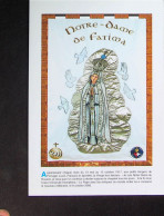 Delcampe - ►  Bannière    Notre Dame De Fatima   220 Bannières De Saints Visite Pape Reims 1996 - Heiligen