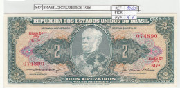 Delcampe - CRJ0847 BILLETE BRASIL 2 CRUZEIROS 1956 P-157Аb - Brésil