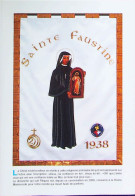 Delcampe - ►  Bannière    Sainte Faustine    220 Bannières De Saints Visite Pape Reims 1996 - Heiligen