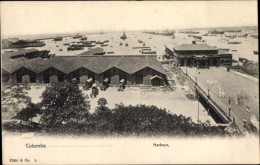 Delcampe - CPA Colombo Ceylon Sri Lanka, Hafenpartie - Sri Lanka (Ceylon)
