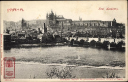 Delcampe - CPA Praha Prag Tschechien, Kral. Hradčany, Hradschin, Panorama, Brücke - Repubblica Ceca