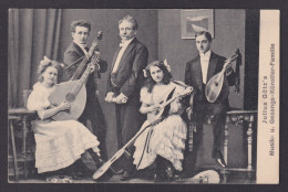 Delcampe - Vintage Postcard Germany Music Julius Götz's Music And Vocal Artist Family - Musik Und Musikanten