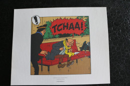 Delcampe - Ex-Libris-Tintin-Trois Dessins De Hergé- Extrait De Vol 7/4 Pour Sydney - Planche 2 Strip / 4-5-6 - Dim:240x193mm - Ilustradores G - I