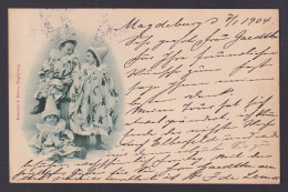 Delcampe - Vintage Postcard Germany Children Little Clowns - Zirkus