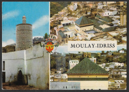 Delcampe - Morocco - Moulay Idriss Zerhoun - Views Of The Holy City - 1984 - Posted - Israel