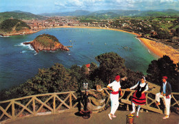 Delcampe - ESPAGNE SAN SEBASTIAN VUE DEPUIS IGUELDO - Sonstige & Ohne Zuordnung