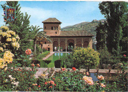 Delcampe - ESPAGNE GRENADE ALHAMBRA TORRE DE LAS DAMAS Y JARDINES DEL PARTAL - Sonstige & Ohne Zuordnung